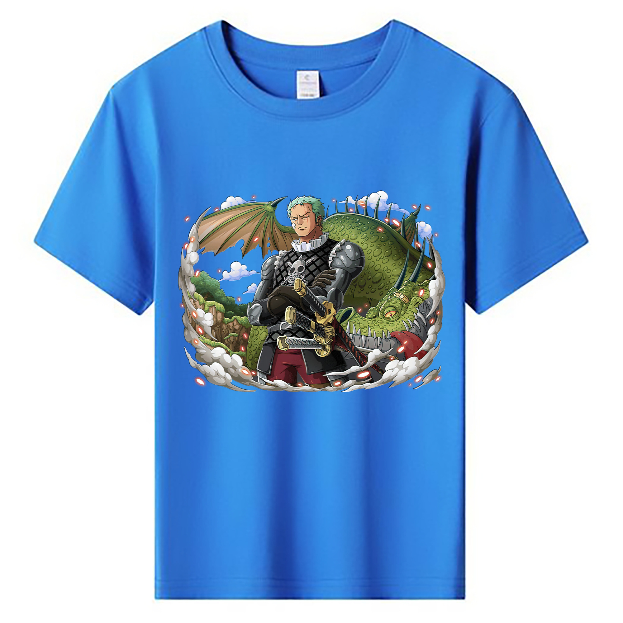ワンピース ロロノア・ゾロ ONE PIECE Roronoa Zoro 綿100％キッズTシャツ（フロントプリント）